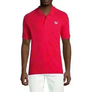 NEW! True Religion Men's L Cotton Logo Polo Shirt NWT $79